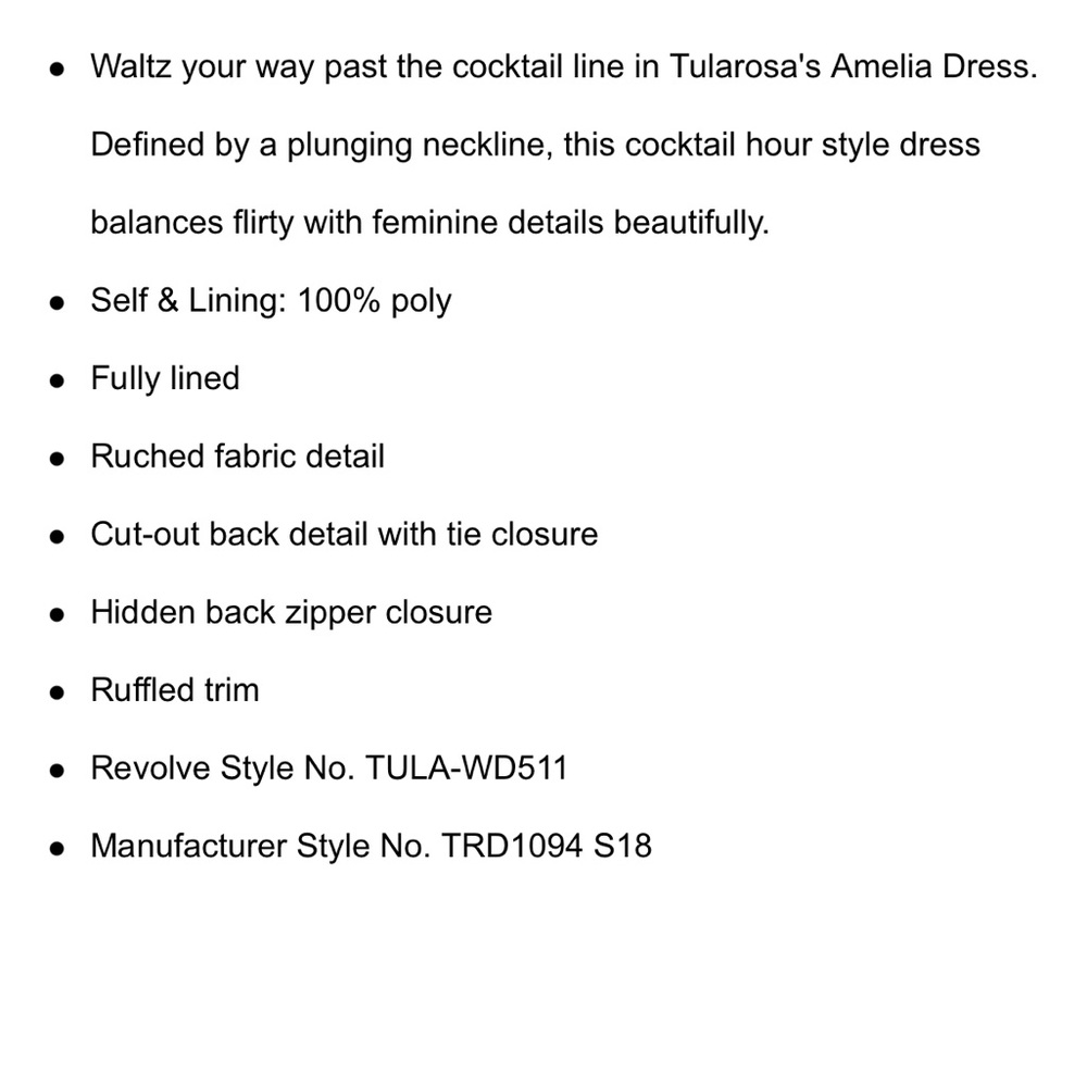 NWT Tularosa Amelia Dress Mauve Fluffy Puff - Picture 5 of 5